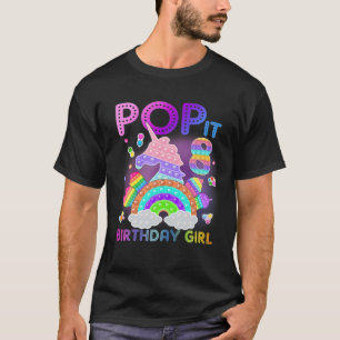 8Th Birthday Unicorn Fidget Pop It Birthday Girl 8 T-Shirt