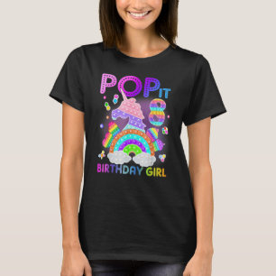 8th Birthday Unicorn Fidget Pop It Birthday Girl 8 T-Shirt