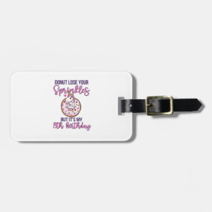 8th Donut Birthday Party Unicorn Eight Year Old Sw Luggage Tag