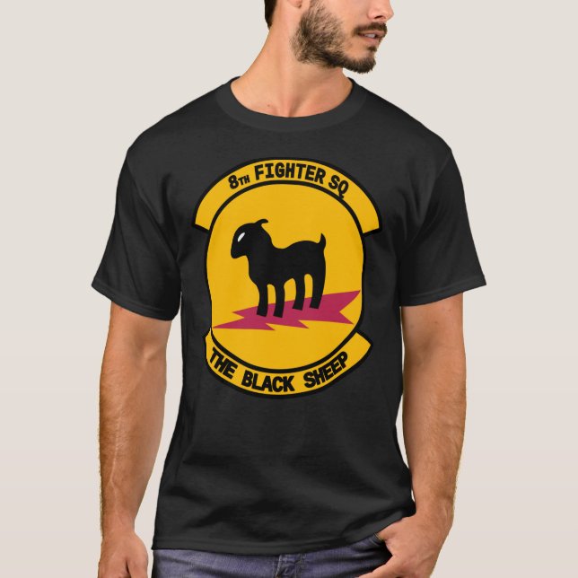 8th Fighter Squadron &quot;The Black Sheep&quot; ( T-Shirt (Front)