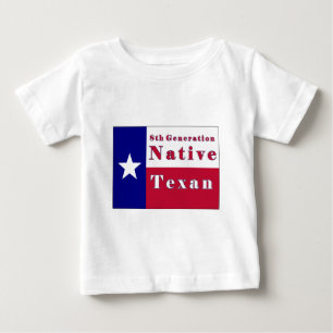 8th Generation Native Texan Flag Baby T-Shirt