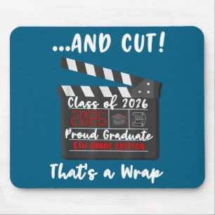 8Th Grade 2026 Last Day Graphic Art Mouse Mat