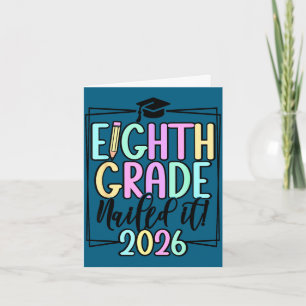 8th grade 2026 middle school graduation  card