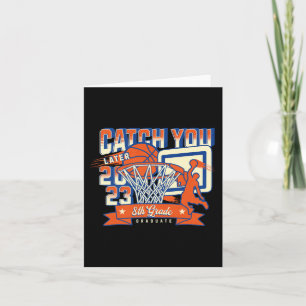 8th Grade Basketball Graduation 2023 Middle School Card