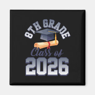 8th Grade Cl Of 2026 Graduation Magnet