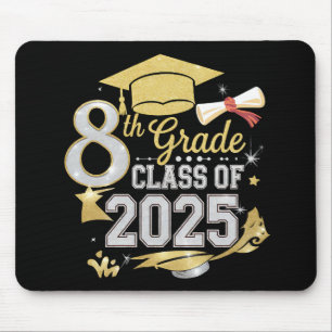 8th Grade Class Of 2025 Graduate Graduation Mouse Mat
