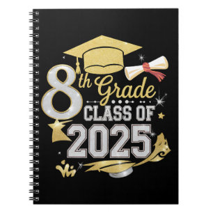 8th Grade Class Of 2025 Graduate Graduation Notebook