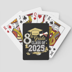 8th Grade Class Of 2025 Graduate Graduation Playing Cards