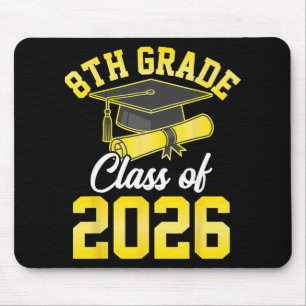 8th Grade Graduate Cl Of 2026 Graduation Students Mouse Mat