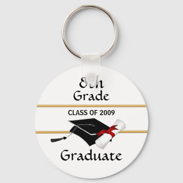 8th Grade Graduate Class of 2009 Key Ring (Front)