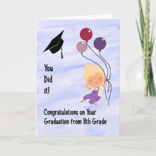 8th Grade Graduation Card for Boy