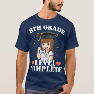 8th Grade Graduation Girl Who Loves Anime and T-Shirt