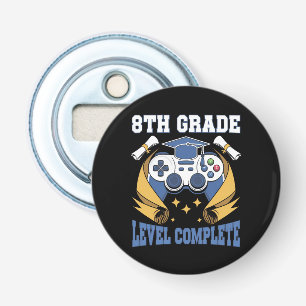 8th Grade Level Complete Gaming Gamer Graduation Bottle Opener