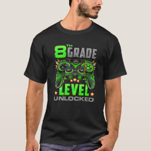 8Th Grade Level Unlocked Back To School 8Th Grade T-Shirt