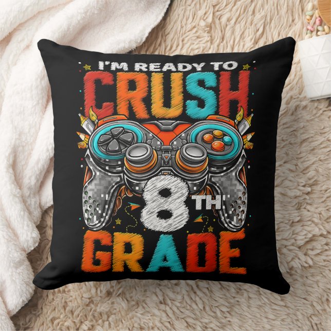 8th Grade Level Unlocked Game On Back To School  Cushion (Blanket)