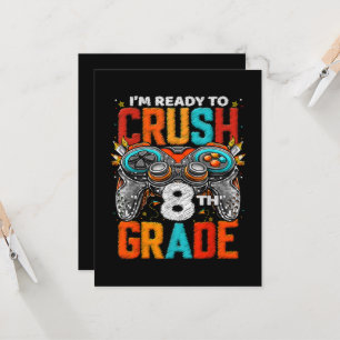 8th Grade Level Unlocked Game On Back To School Invitation
