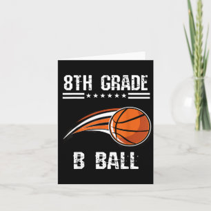 8th Grade Students Basball Design Card