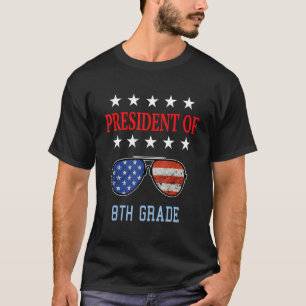 8th Grade Teacher Accessories Usa Flag Saying T-Shirt