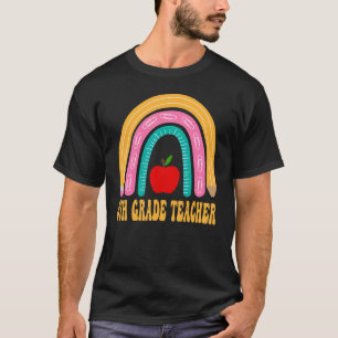 8th Grade Teacher Rainbow Pencil Back To School Ap T-Shirt