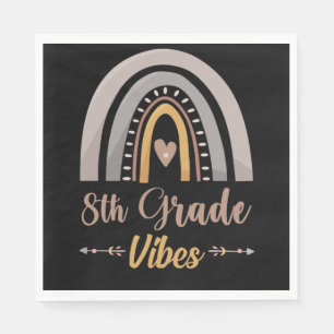 8th Grade Vibe Eighth Grade Back to School Napkin