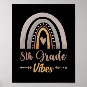 8th Grade Vibe Eighth Grade Back to School Poster