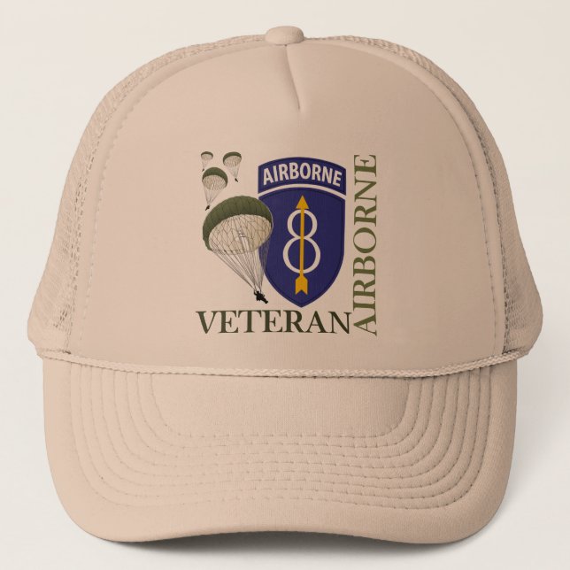 8th Infantry Division Airborne Trucker Hat (Front)