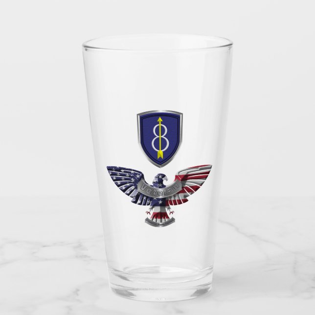 8th Infantry Division “Pathfinder” Eagle Glass (Front)
