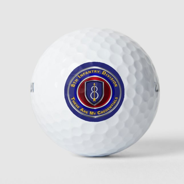 8th Infantry Division “Pathfinder” Golf Balls (Front)