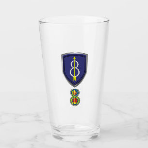 8th Infantry Division “Pathfinder” Patch Insignia Glass