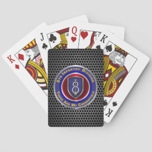 8th Infantry Division Playing Cards