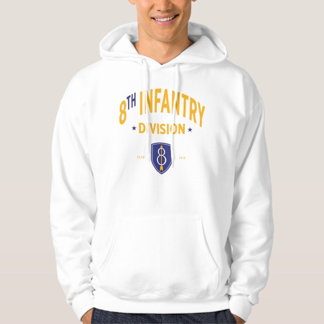 8th Infantry Division - United States Military Hoodie (Front)