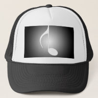 8th Note Black Reversed With White Spotlight