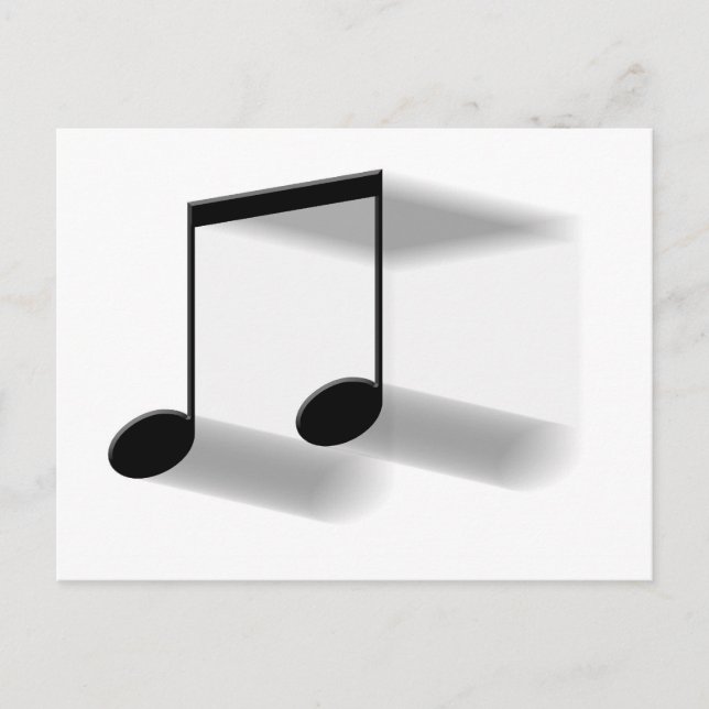 8th Note Blur Postcard (Front)