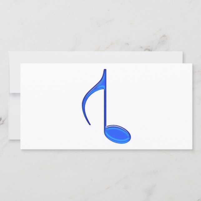 8th Note Created Backwords Royal Blue Large (Front)