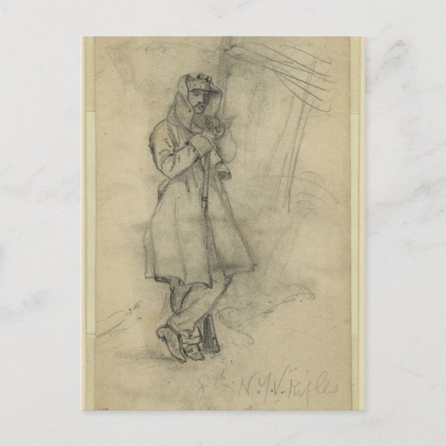 8th NY German Rifles Postcard (Front)