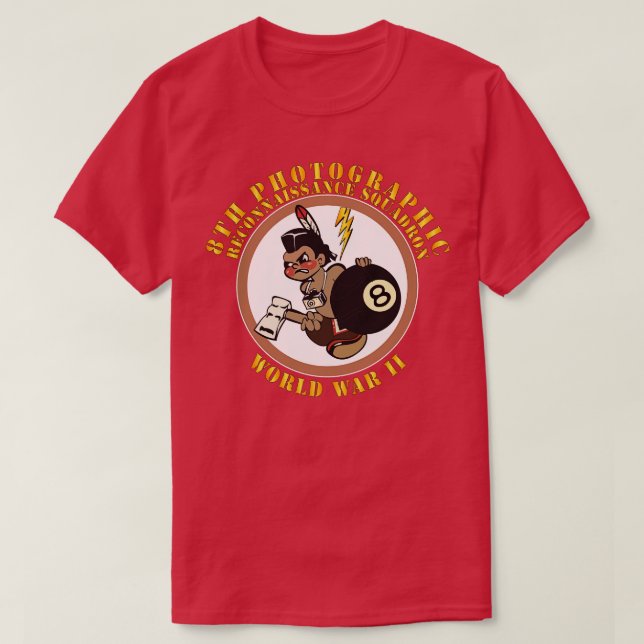 8th Photographic Reconnaissance Squadron WWII T-Shirt (Design Front)