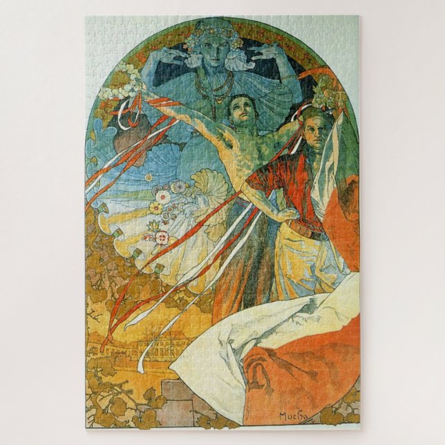 8th Sokol Festival by Alphonse Mucha Jigsaw Puzzle (Vertical)