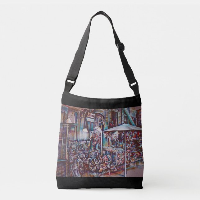 8th Street Rings, New York City Crossbody Bag (Front)