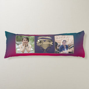 8th Wedding Anniversary 2 Photos Bronze Tourmaline Body Cushion