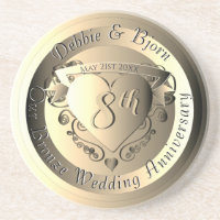8th Wedding Anniversary Bronze Medallion Image