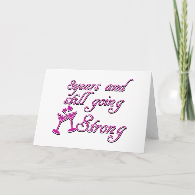 8th wedding anniversary card (Front)