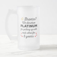 8th Wedding Anniversary I - Bronze Funny Couple