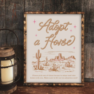 8x10 Adopt a Horse Sign