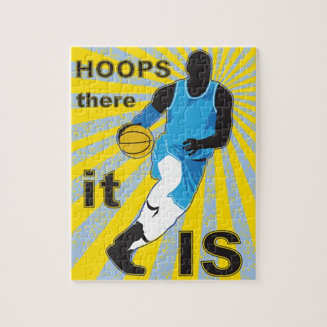 8x10 Basketball Puzzle for Colorblind Kids (Vertical)