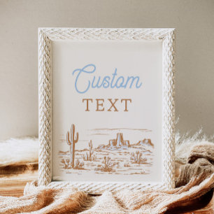 8x10 Custom Western Sign