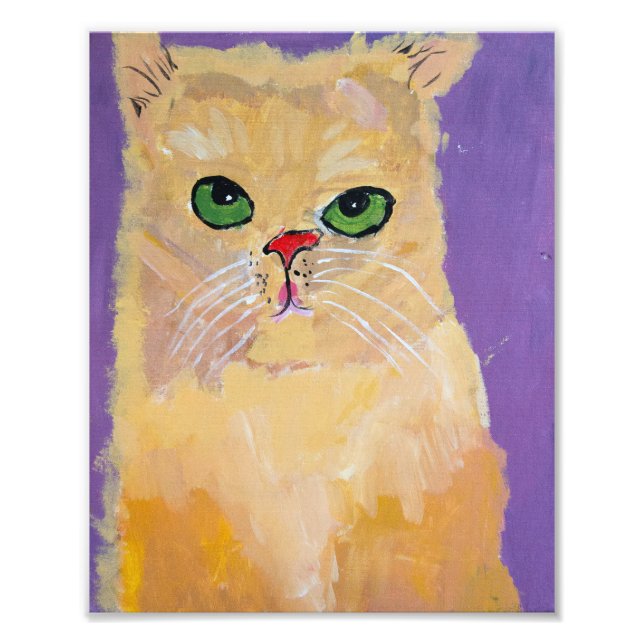 8x10 Ginger Cat Print (Front)