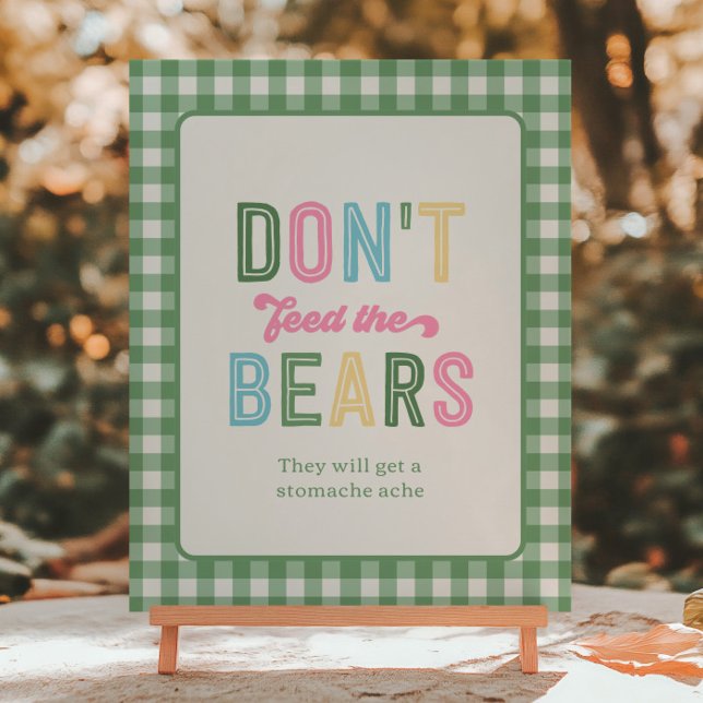 8x10 Girl's Camping Don't Feed the Bears Sign (Creator Uploaded)