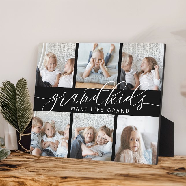 8x10 Grandkids Make Life Grand | Photo Collage Plaque (Creator Uploaded)