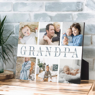 8x10 "Grandpa" Grandchildren Photo Collage Plaque