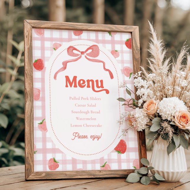 8x10 Inch Berry Menu Sign (Creator Uploaded)